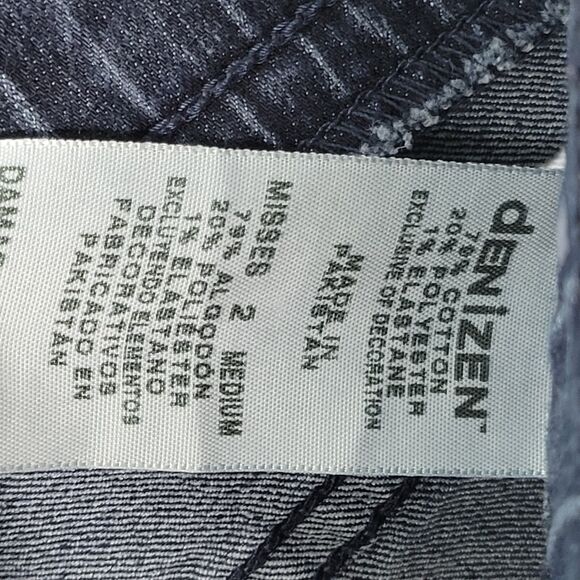 Denizen Womens Size 2 Blue Solid Pull On Skinny Jeans - Picture 3 of 11